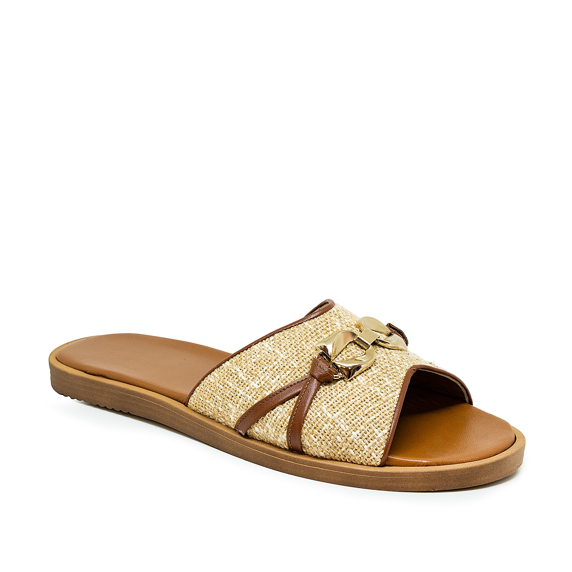 Bigshoes KL0101-13 Δερμάτινο Σανδάλι Μπεζ φωτογραφία